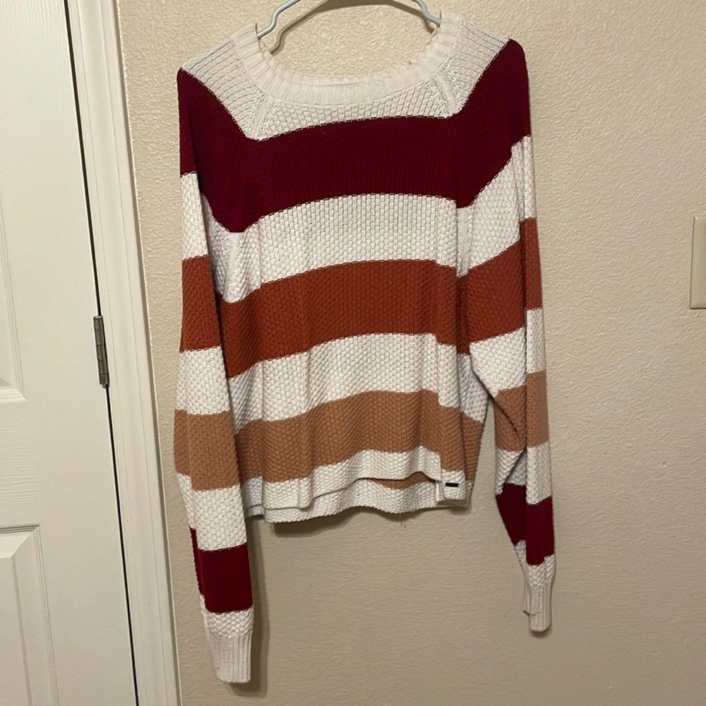 hollister stripped sweater